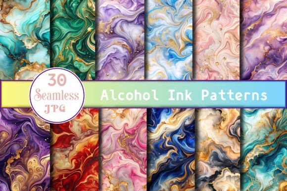 Alcohol Ink Patterns Background: A Versatile Digital Resource for Creative Projects