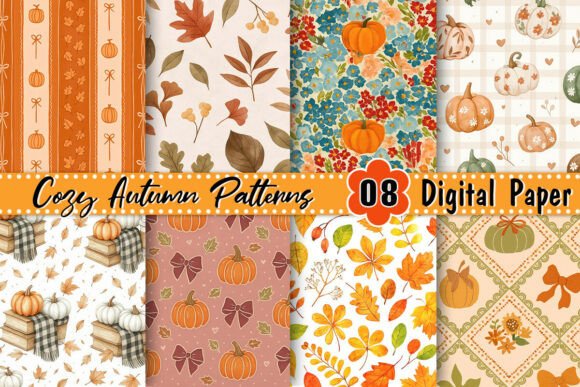 Cozy Autumn Patterns: Elevating Your Seasonal Designs with Digital Texture