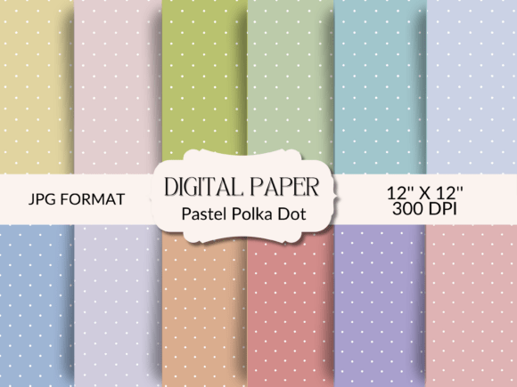 Elevating Visual Storytelling with 12 Pastel Polka Dot Patterns