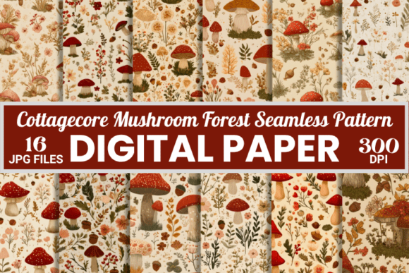 Embracing the Whimsy: A Deep Dive into Cottagecore Mushroom Forest Patterns for Digital Creators