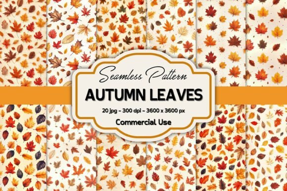 Evaluating Seamless Autumn Leaves Digital Patterns for Seasonal Design Projects