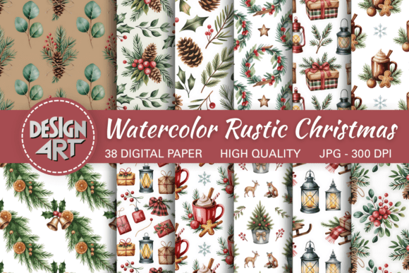 Evaluating Watercolor Rustic Christmas Patterns for Creative Projects