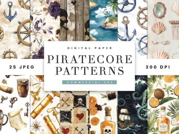 Piratecore Seamless Patterns