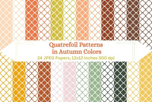 Quatrefoil Patterns in Autumn Colors
