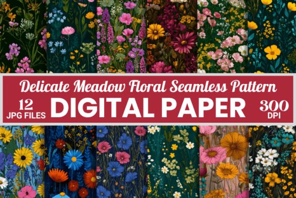 Transform Your 2025 Projects with Delicate Meadow Floral Seamless Patterns